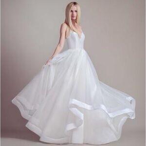 Hayley Paige Drai Wedding Gown Satin Chiffon